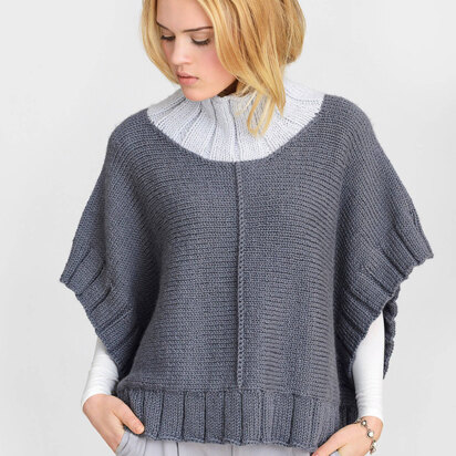 Two Harbors Poncho in Blue Sky Fibers - 20156 - Downloadable PDF