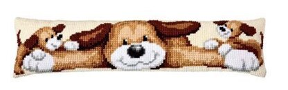 Vervaco Playful Pups Chunky Cross Stitch Kit - 80cm x 20cm