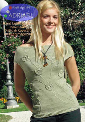 Olivia Top in Adriafil Snappy Ball - Downloadable PDF