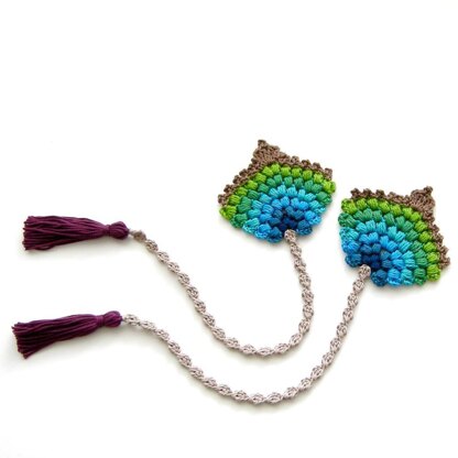 Bookmark Peacock Feather Fan