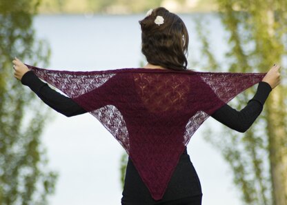 Catherine Shawl in Cascade Yarns Alpaca Lace - FW132 - Downloadable PDF