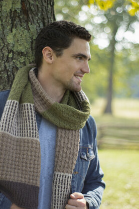 Men's Scarf Shelter in Universal Yarn Deluxe Worsted -  Downloadable PDF
