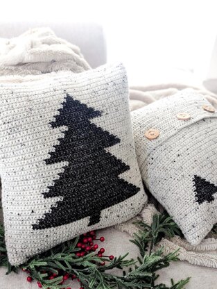 Xmas Tree Pillow Cover