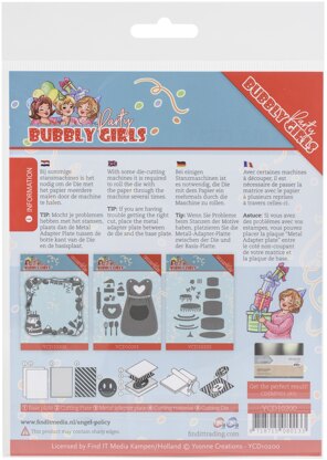 Find It Trading Yvonne Creations Die - Celebration Frame, Bubbly Girls Party
