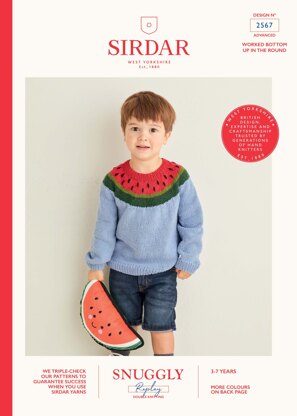Watermelon Jumper in Sirdar Snuggly Replay - 2567 - Downloadable PDF