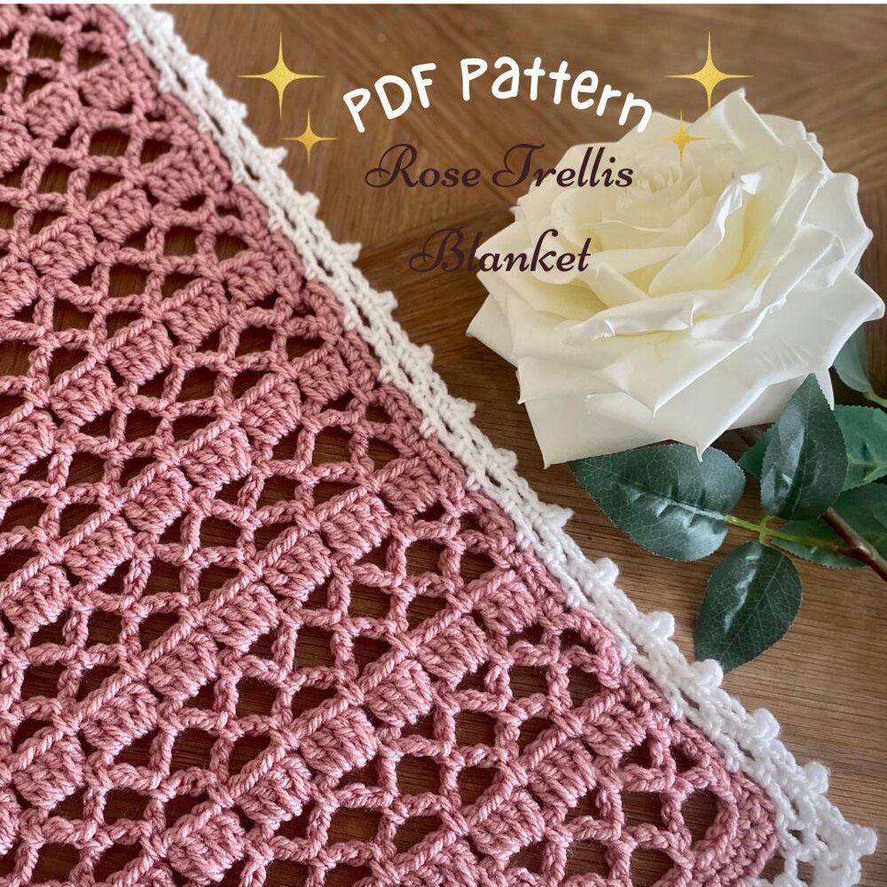 Rose pattern online blanket