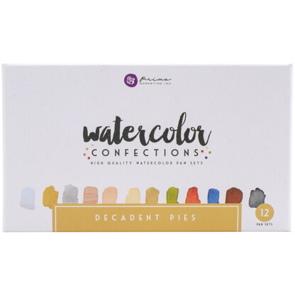 Prima Marketing Prima Watercolor Confections Watercolor Pans 12/Pkg - Decadent Pies