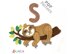 Crochet Animal Alphabet S Sloth pattern