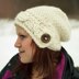 Cable Brimmed Slouch Hat