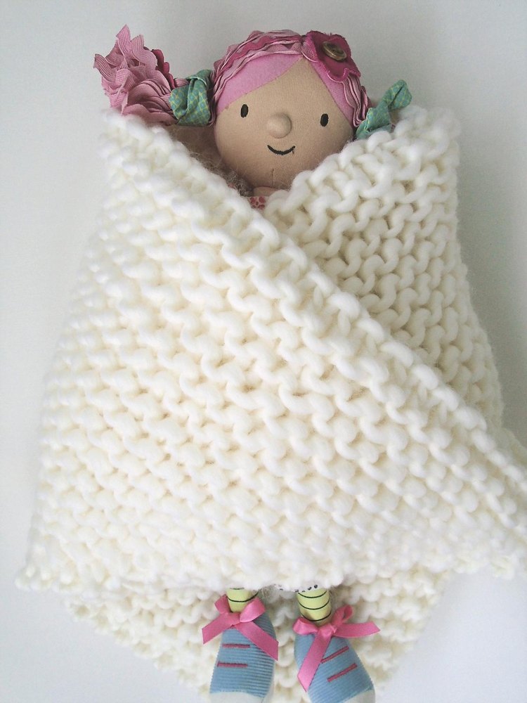 Chunky knit best sale baby blanket