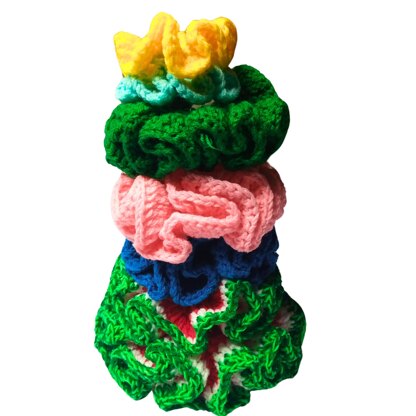 Avocado Inspired Scrunchie.
