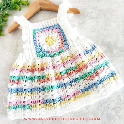 Crochet Dress PATTERN Crochet Tiered Dress baby, Toddler, Child Sizes  english Only -  Canada