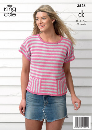 Ladies' Tops in King Cole Smooth DK - 3526