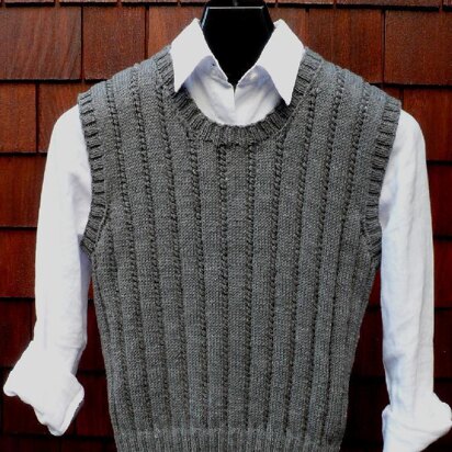 MS 202 Ribbed Pullover Vest