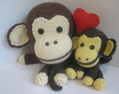 Two Knitkinz Monkeys