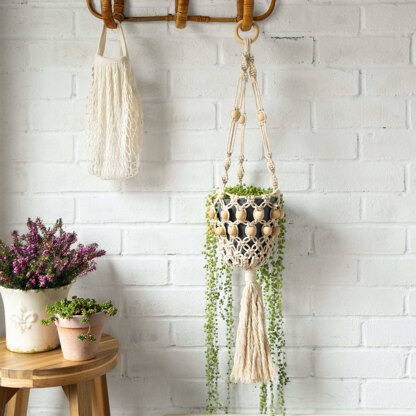 Wool Couture Beaded Plant Hanger Macrame Kit