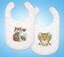 Design Works Baby's Forest Bibs Cross Stitch Kit - 9 x 14 - Set of 2 Bibs