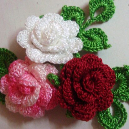Mini Roses with Leaves