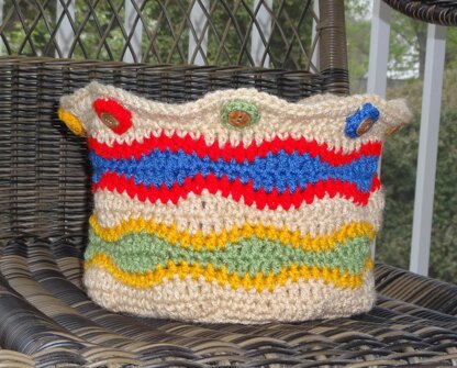 Wavy Stripes Basket