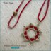 Crochet Wedding necklace with stardust pendant crochet pdf pattern + video tutorial - how to make jewelry crochet