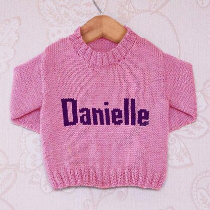 Intarsia - Danielle Moniker Chart - Childrens Sweater