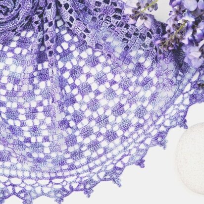 Pressed Violets Shawl