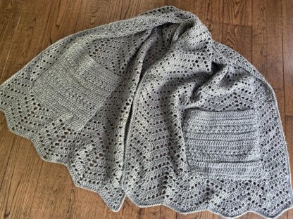 Ripple Pocket Shawl