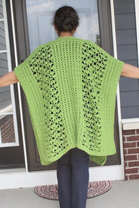 Meadows Crochet Ruana Pattern