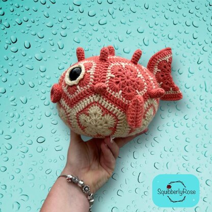 Bubbles the African Flower Puffer Fish