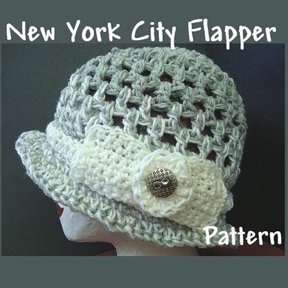 New York City Flapper Hat | Crochet Hat Pattern  by Ashton11