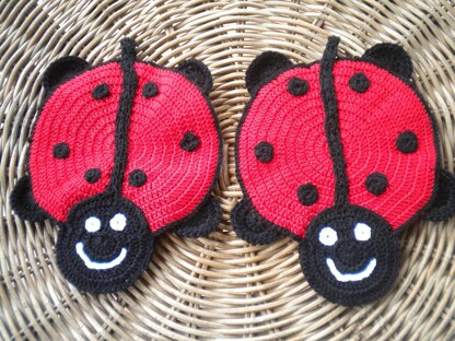 Ladybug potholder