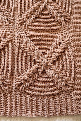 Dutch Braid Motif Afghan