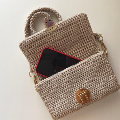 Mini crossbody baguette bag