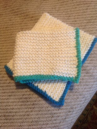 Two Coloured Dishcloth