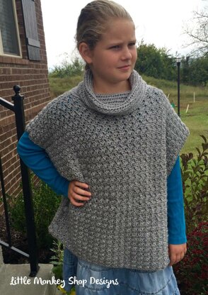 Fiona Poncho Pullover with Cowl