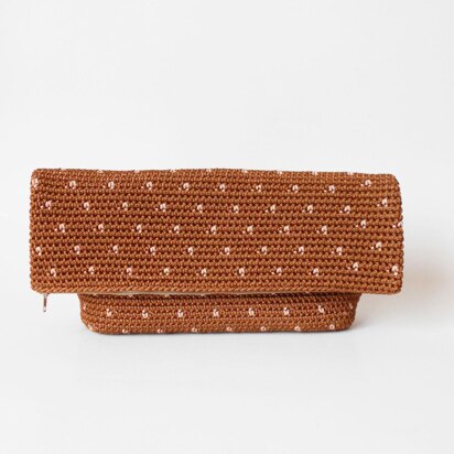 Polka dot clutch