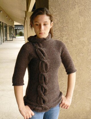 Cocoon twisted cable pullover