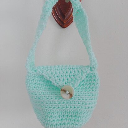 Vertical Lines Crochet Purse V2