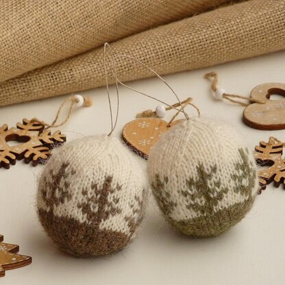Christmas Wool Baubles