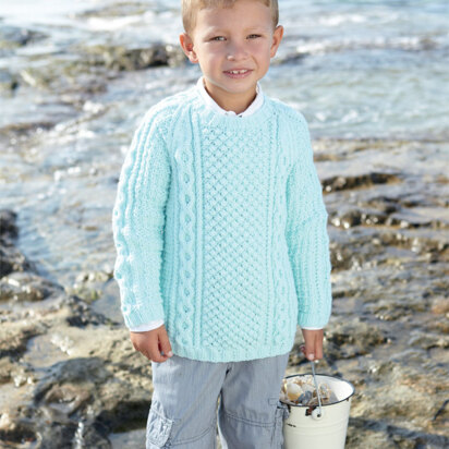 Boy's Sweater in Sirdar Supersoft Aran - 2408 - Downloadable PDF