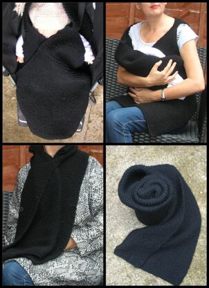 The scarf/wrap you can also use as a baby blanket