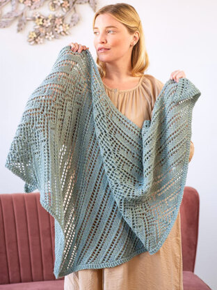 Linden Shawl in Berroco Lanas - Downloadable PDF