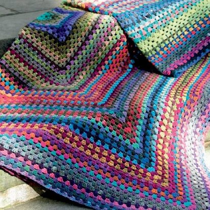 Crochet Blanket in Noro Kureyon