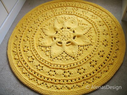 Floral Lace Rug