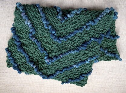 Chevron Blanket in Knit Collage Pixie Dust and Sister Yarn 