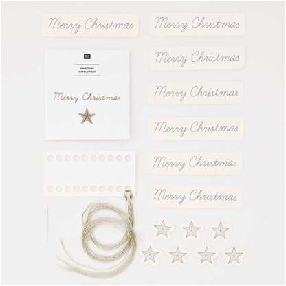 Rico Stick and Stitch Merry Christmas Embroidery Kit