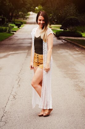 Long Summer Crochet Duster