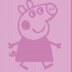 Peppa Pig blanket Knitting Pattern, Knit and Purl only, Cute Piggy Cartoon Moovie Character motif