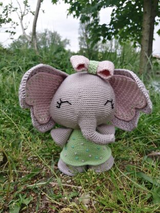 Cute amigurumi elephant