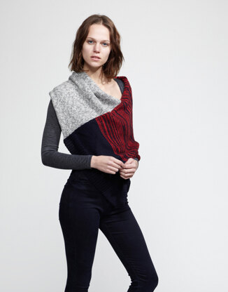 Alaska Poncho in Wool and the Gang Sugar Baby Alpaca